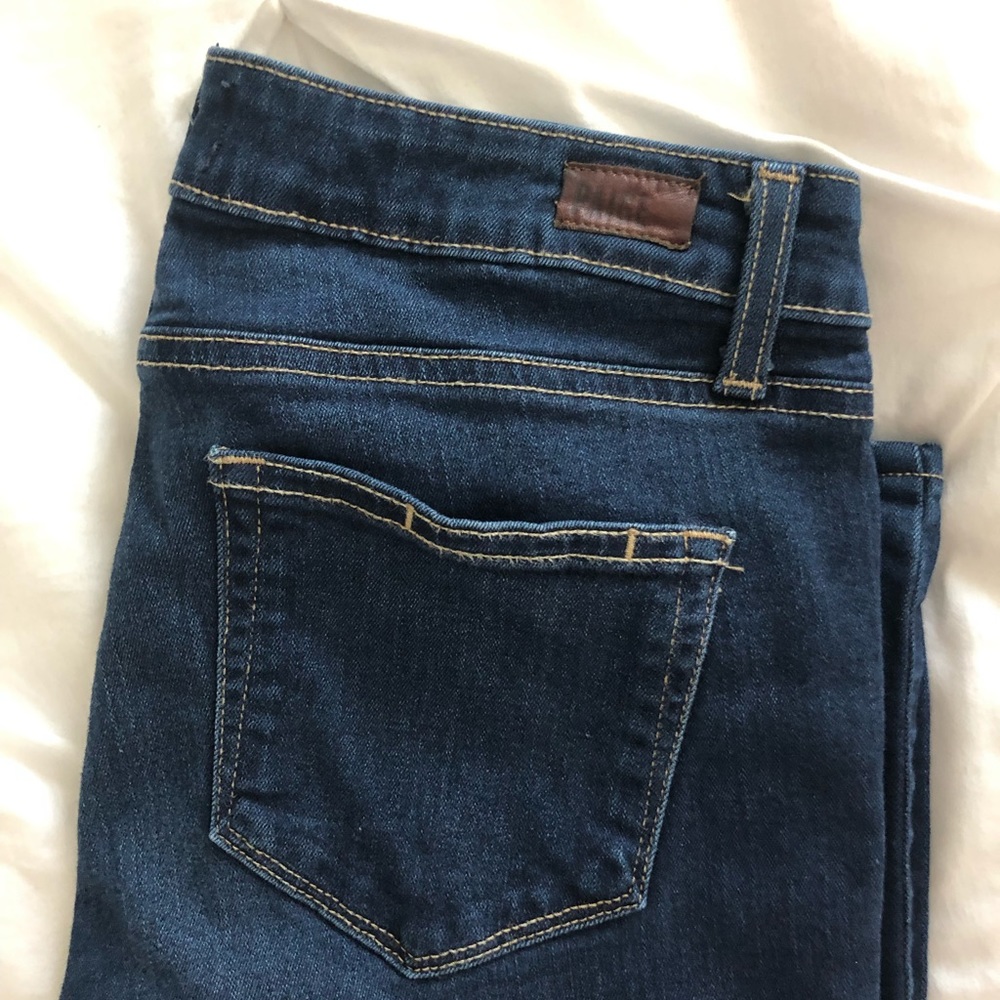 Paige Skyline Skinny Dark Wash Jean